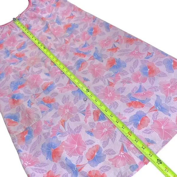 Vintage Regal Rose Floral Print Button Down Midi Dress ￼Size Medium - Image 10
