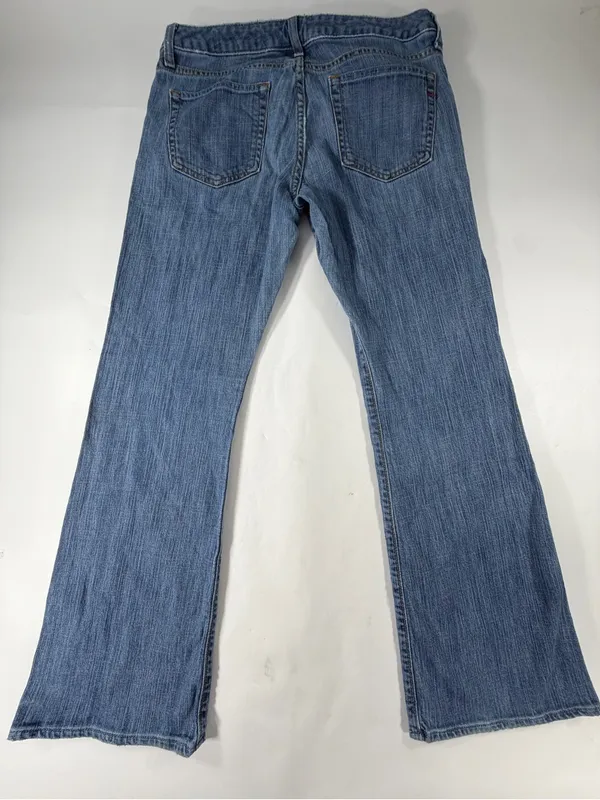 Y2K Gap Low Rise Flare Jeans Women’s 6 Ankle Light Wash Stretch Denim - Image 2