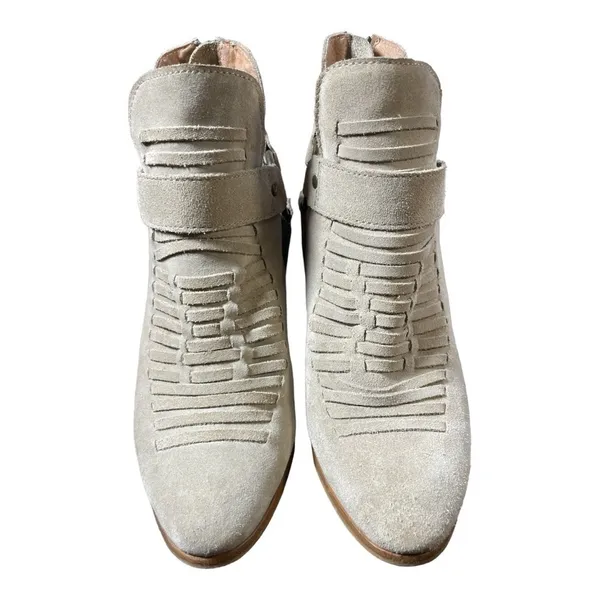 SEYCHELLES 'Impossible' Sand Suede
Leather Ankle Booties 9.5 - Image 10