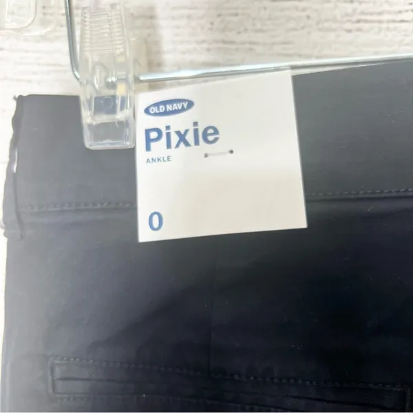 NWT Old Navy Black Pixie Mid Rise Ankle Length Pants Size 0 - Image 9