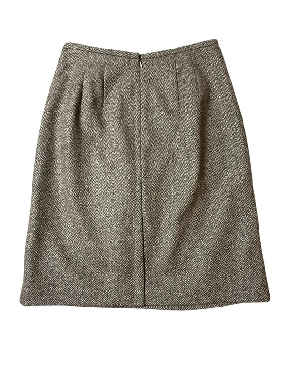 Talbots Wool Blend Pencil Skirt Brown Lined Women’s 10 - Image 3