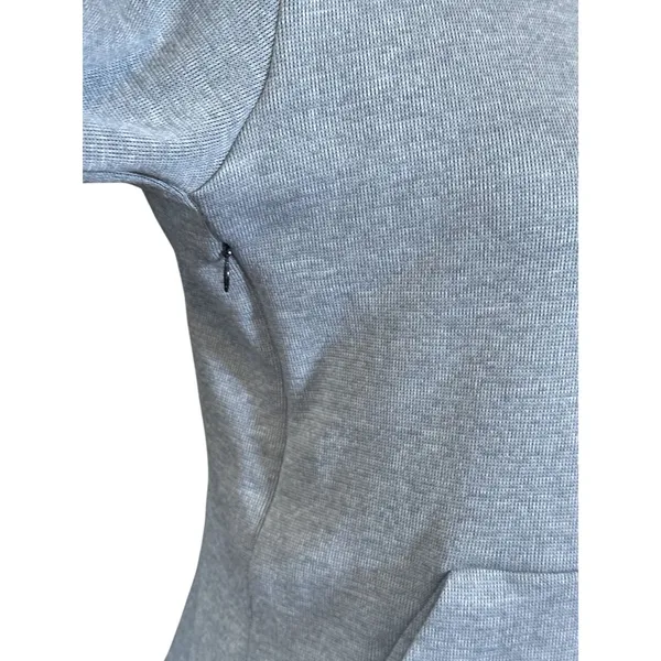 Nike Dri-FIT Hoodie Womens Medium Gray Pullover Athletic Sweatshirt - Image 4