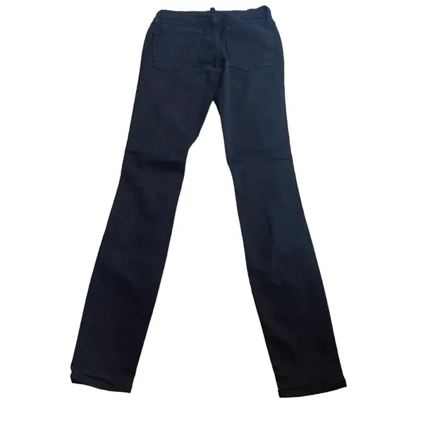 Frame Distressed Black Skinny Jeans Le Skinny de Jeanne Grunge‎ Emo Size 23 - Image 6