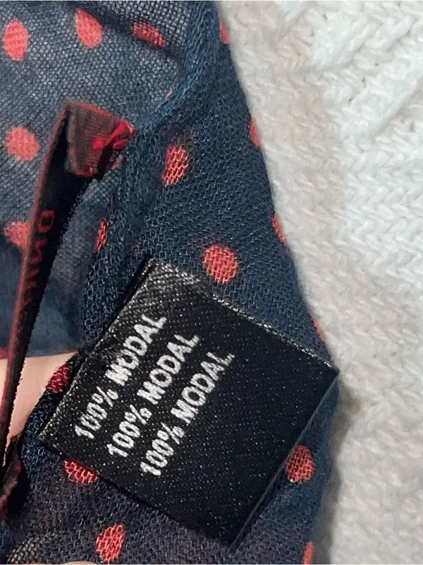 Moschino Womens Modal Polka Dot Scarf Wrap Designer Lightweight - Image 5