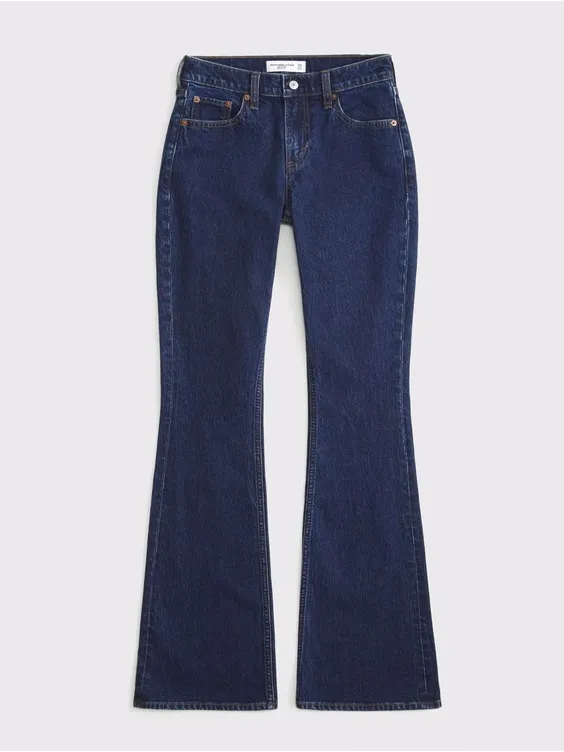 Abercrombie & Fitch Curve Love Mid Rise Bootcut Jean - Image 2