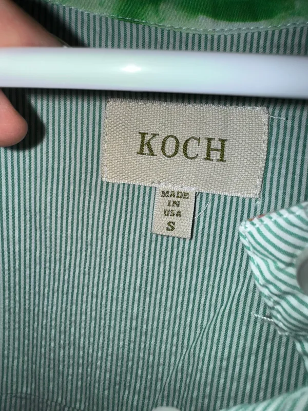 Koch Top Button Down Striped Tunic - Image 3