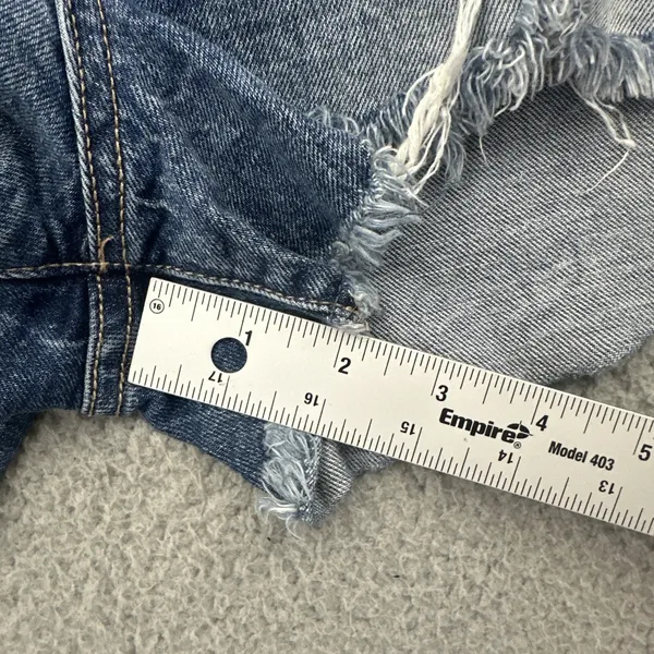 Bke Billie Denim Jean Shorts 2" High Rise Cut Off Distressed Festival Women's 29 - Image 8