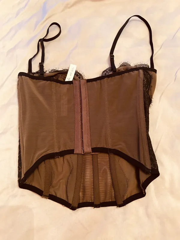 Urban Outfitters Black Corset Top - Image 2