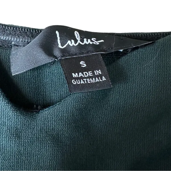 Lulus How Much I Care Dark Green Off-the-Shoulder Ruffle Hem Midi Dress Sz‎ S - Image 7