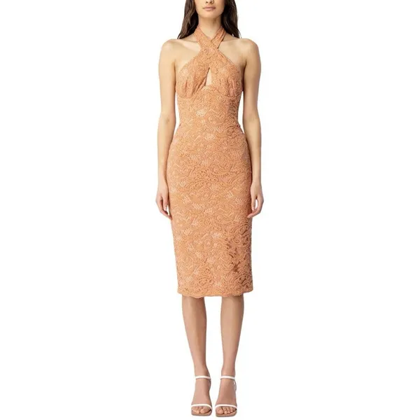 Bardot Riviera Corset Dress Size‎ XL Lace Halter Neck - Image 3