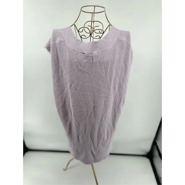 Talulah Sleeveless V-Neck Knit Top Size Large Purple - Image 5