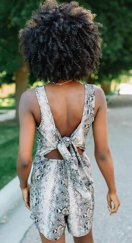 Buckle Willow & Root Snakeskin Romper - Image 3