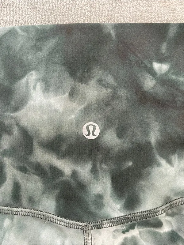 Lululemon biker shorts High-Rise Tie-Dye green activewear yoga Pilates gym 12 - Image 3