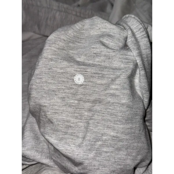 Lululemon Women's Coast Easy Wrap Jacket Heathered Gray Hooded‎ Size 8 - Image 5