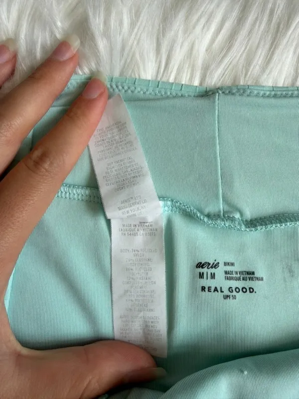 Aerie Blue Bikini Bottoms Women’s Medium - Image 3