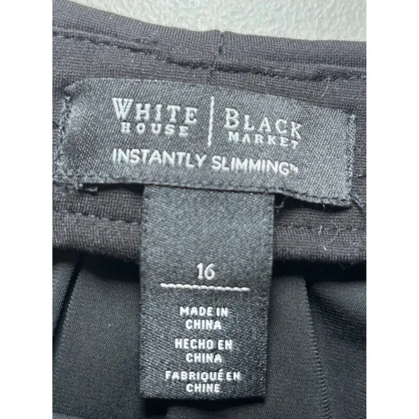 White House Black Market‎ Black Mini Skirt 16 Instantly Slimming Lined - Image 4