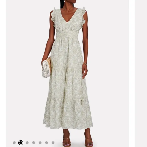 NWT‎ Intermix Orien Silk-Blend Tiered Maxi Dress - Image 2