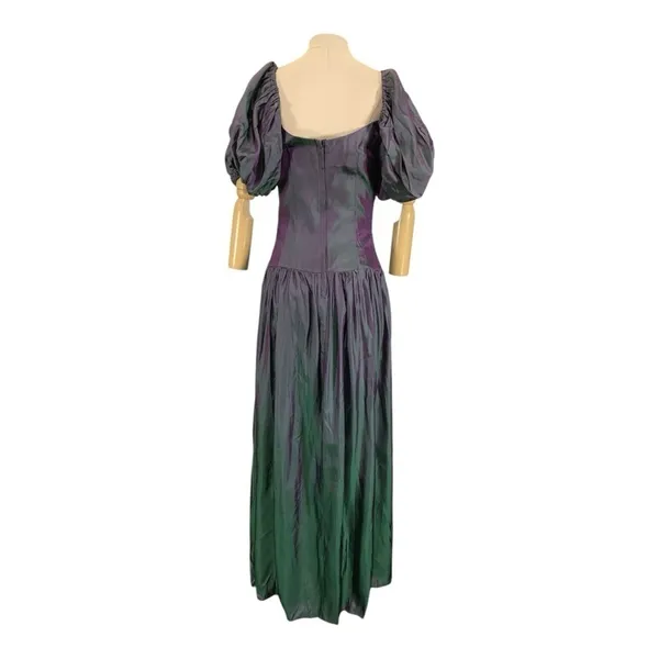 Vintage House of Bianchi 80s Formal Prom Evening Dress Size Large - Image 5