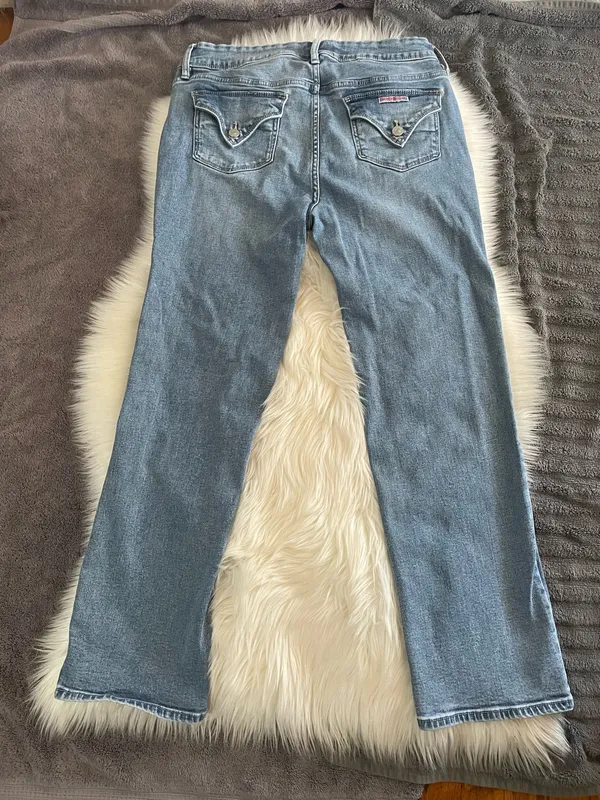 Hudson Women's Mid-Rise Slim Straight Leg Jeans - Image 6