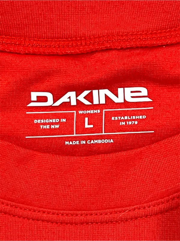 Dakine Hillcrest Orange and Camo Crew Top size Large - Image 9