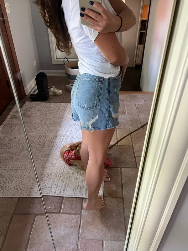 BDG/Urban Outfitters High-waisted, distressed denim shorts with a relaxed fit and a touch of grunge charm - Image 3