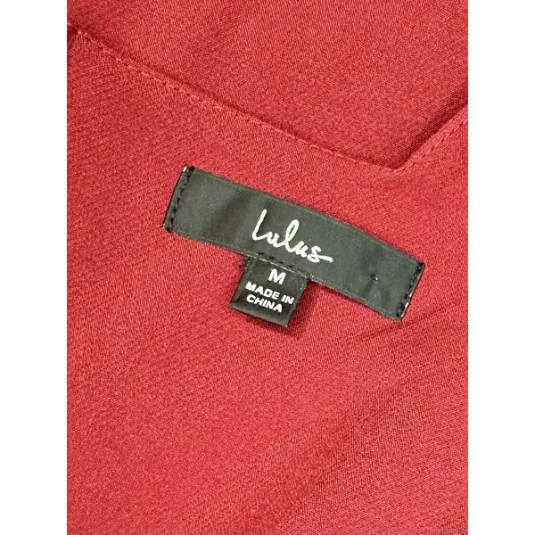 Lulus "Under My Spell" Wine Red Cutout Sleeveless Midi Dress Size Medium EUC!!! - Image 3