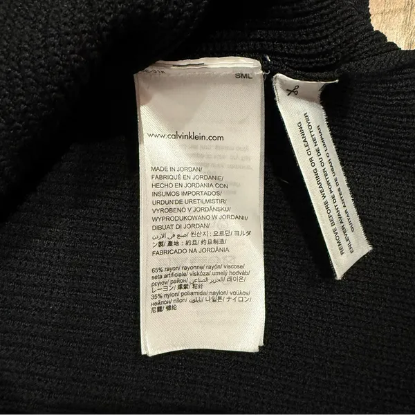 Calvin Klein Black Belted Sleeveless Cardigan Belted Duster - Image 15