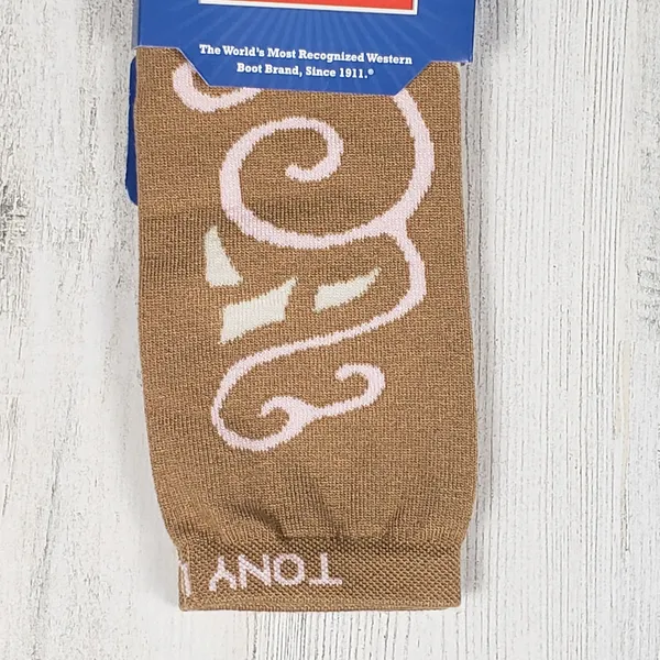 NWT Justin Boots Fashion Cushioned Sole Over The Calf Socks Women's Size Small - Image 2