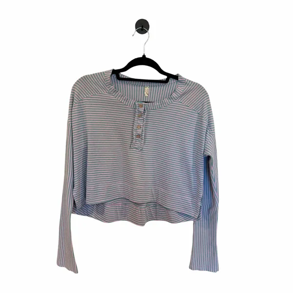 Free People Intimately Striped Henley Lounge Set Pink Green Size S - Image 2