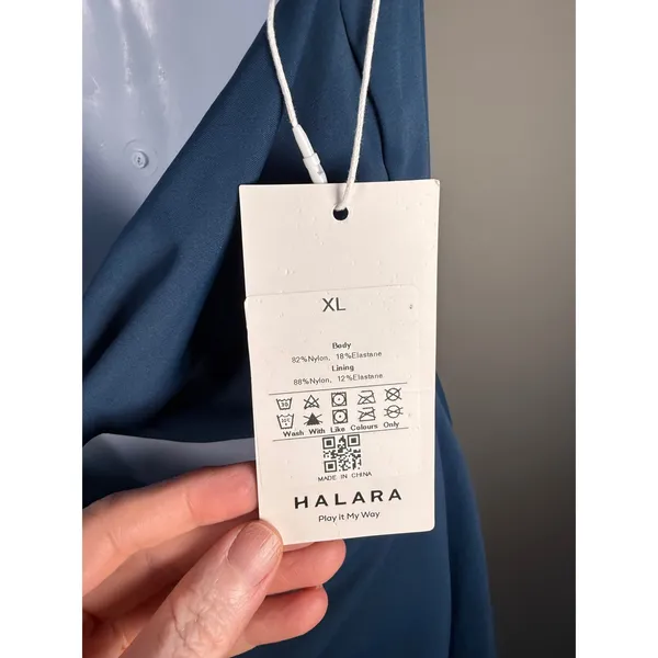 Halara‎ Majolica Blue Backless Twisted Active Dress XL Tennis Athleisure - Image 9