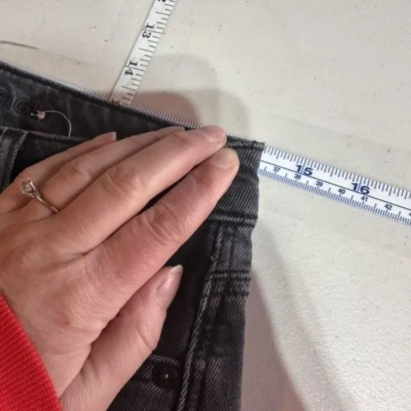 American Eagle Charcoal Gray Super Hi Rise Mom‎ Jeans Size 4 - Image 5