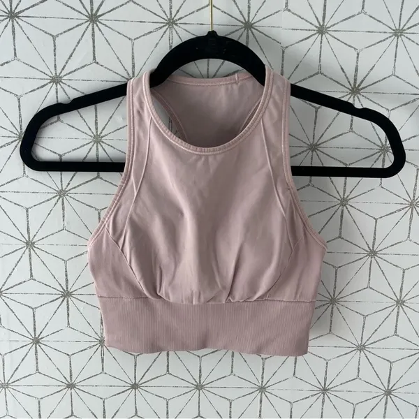 Lululemon Ebb to Train Bra *Medium Support, C/D Cup Porcelain Pink - Image 5