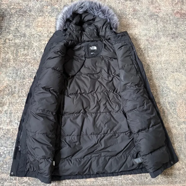 $400 The North Face Womens Arctic Parka Black 550 Down Jacket XL NF0A4R2V - Image 5