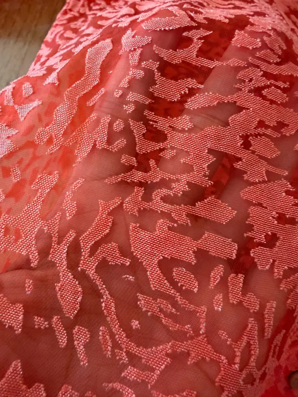 Choices Vtg Women's Floral Red Blouse, Sz L - Image 10