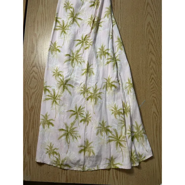 New Women’s Forever 21 Tropical 🌴 print Strappy Midi Dress Rayon Light Pink Xs - Image 2