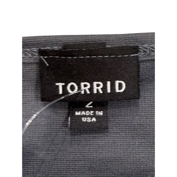 Torrid Off Shoulder Peplum Top dark gray, Torrid Size 2 / 2X (18/20) NEW NWT - Image 5