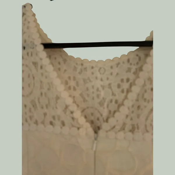 Lilly Pulitzer White Lace Yoke Jacquard‎ Fit Flare Dress Size 6 92494 - Image 8