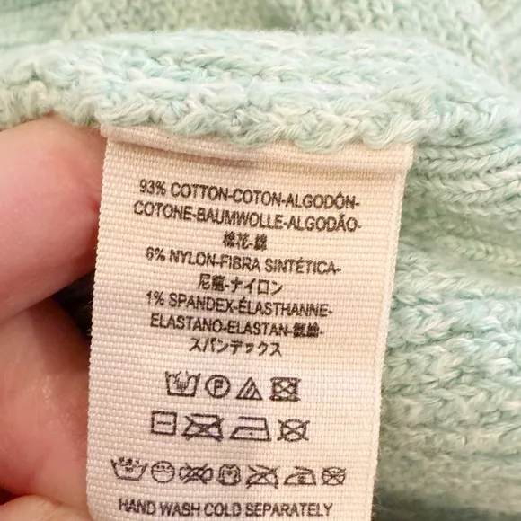 FREE PEOPLE Too Good Pullover in‎ Mint Green Mockneck - Image 10