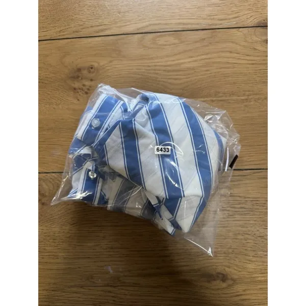 Woman Within‎ Womens Blue White Striped Print Button Up Shirt Size Large Office - Image 10