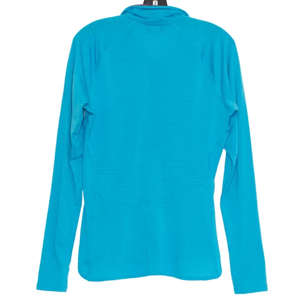 Patagonia Womens 1/2 Zip Base Layer Power Dry Grid Fleece Blue Size Medium DZ - Image 2
