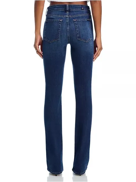 7 For All Mankind Kimmie Bootcut Jeans High Waves Wash Size 27 - Image 3