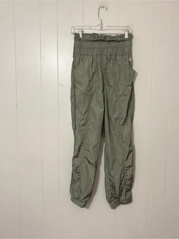 FP Movement The Way Home Jogger Pants Olive Green Nylon High Rise Size M - Image 2