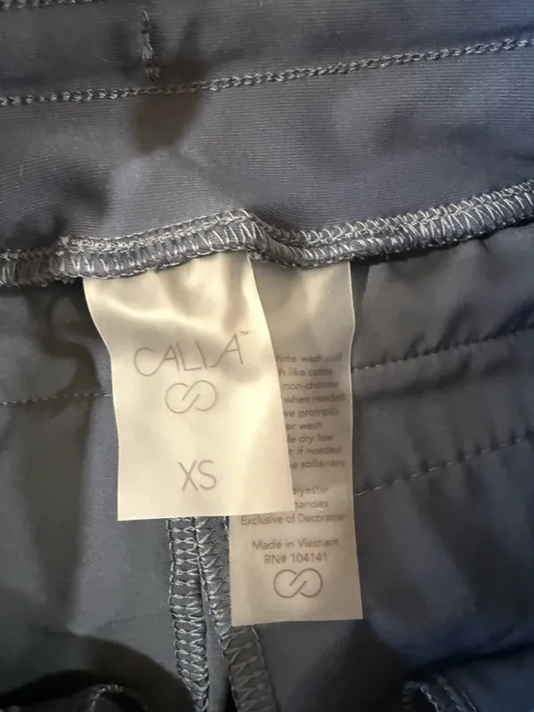 Calia by Carrie Navy Blue Cuffed Cargo Joggers - Image 4