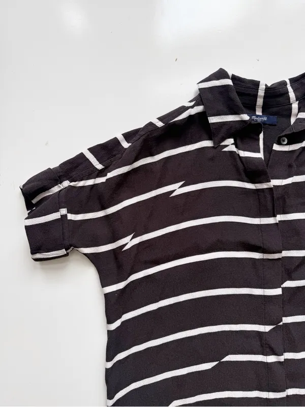 Madewell Break Stripe Courier Dress Size XXS - Image 4