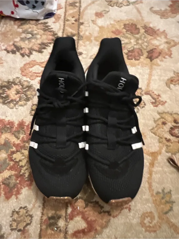 Women's Black Knit Sneakers with Subtle White Accents - Image 2