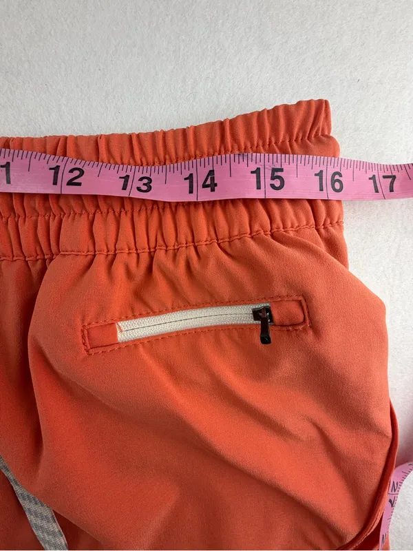 Vuori Women’s‎ Coral Orange Athletic Hybrid Shorts XL Quick Dry - Image 7