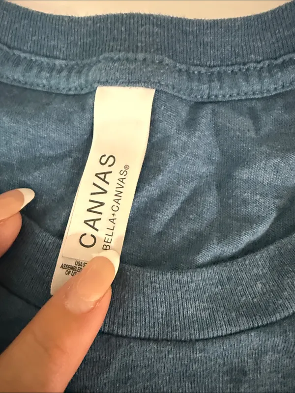 Bella Canvas Blue 'Mom Vibes' Graphic Tee for Kids - Image 2