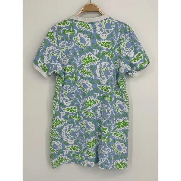 Gretchen Scott Serve It Up Dress XL Blue Green Flora Periwinkle Preppy Coastal - Image 7