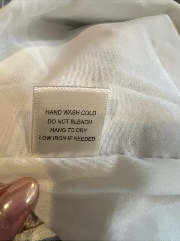 Skies Are Blue NWT Striped Wide Leg Crop Pants Size M Blue Ivory Tie Waist Lined - Image 11