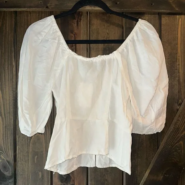 NWT Something Navy Button Front Fitted Top‎ - Image 4